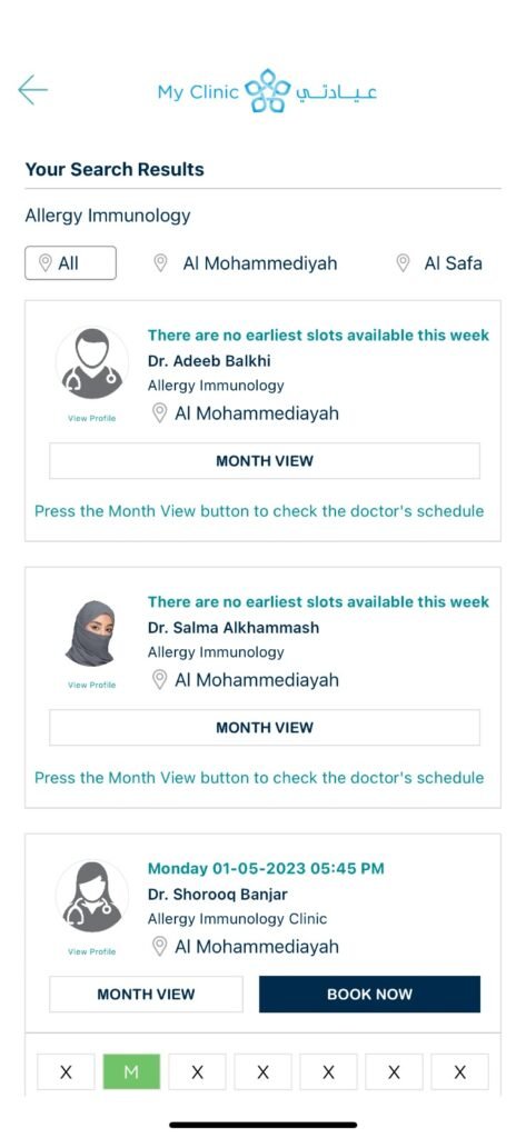 My Clinic KSA App Our Project